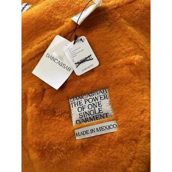 Free People Dancassab Wonder Metallic Orange Jacket Brand New With Tag - Picture 6 of 9